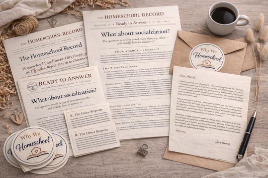 The Why We Homeschool Monthly Message
